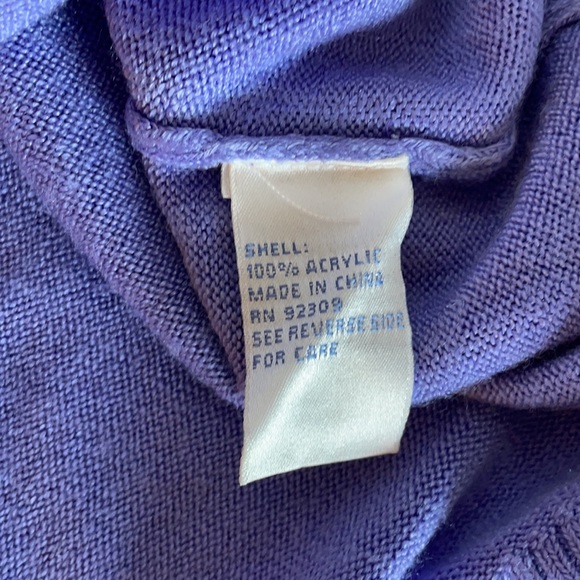 Diane Gilman 2 (DG2) women’s size XS purple hooded sweater jacket - Picture 4 of 9